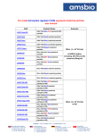 Sample Data Sheet