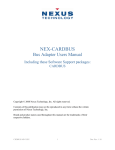 NEX-CARDBUS Users Manual