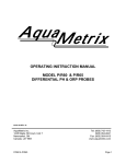 Aquametrix P60C8 and R60C8 probe user manual