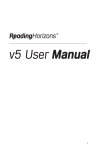 v5 User Manual - Reading Horizons