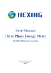 User Manual Three Phase Energy Meter