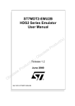 ST7MDT2-EMU2B HDS2 Series Emulator User Manual
