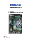 Installers manual HMD230 motor drive