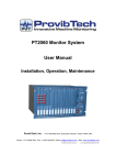 PT2060 Monitor System User Manual