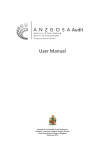 ANZGOSA Audit User Manual