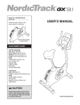 USER`S MANUAL - Icon Heath & Fitness