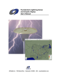 Thunderstorm/Lightning Sensor and Graphic Display User`s Manual
