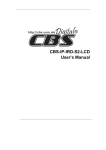 CBS-IP-IRD-S2-LCD User`s Manual
