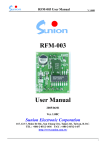 RFM-003 User Manual - Mantech Electronics