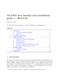 ALAMO user manual and installation guide v