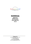 SANSlide SSiS150 User Manual v1.0