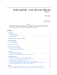 GNU Mailman - List Member Manual