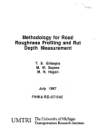 Methodology for Road Roughness Profiling and Rut