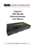 Enable-IT 8924 DSLAM Ethernet Extender User Manual