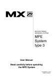MPE3 - MX electronic weighing instructions