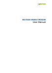 WATEEN WiMAX MODEM User Manual