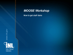 MOOSE Workshop - MOOSE Framework