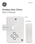 Wireless Door Chime User`s Manual