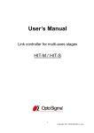 User`s Manual - OptoSigma Global Top