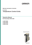 CJ-series Temperature Control Units Operation Manual for NJ