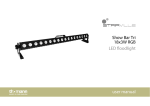 Show Bar Tri 18x3W RGB LED floodlight user manual