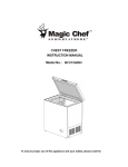 CHEST FREEZER INSTRUCTION MANUAL Model No.: MCCF35WBX