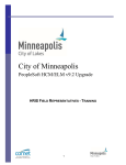 HRIS Representatives - City of Minneapolis