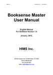Booksense Master User Manual