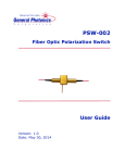 PSW-002 User Manual - General Photonics!