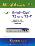 BrightEye 72 and 72-F Manual 1.4