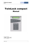 User`s manual TwinLock compact