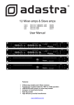 1U Mixer-amps & Slave amps User Manual