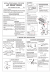 Installation Manual for 9K and 12K Model