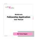 Fellowship Application - Canadian Breast Cancer Foundation