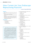 How Current Are Your Endoscope Reprocessing Practices?
