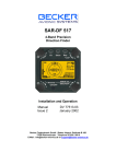 Becker SAR-DF 517 Manual