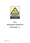WPTX WATERPROOF TRANSMITTER USER MANUAL v.2