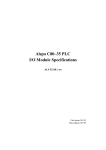Alspa C80–35 PLC I/O Module Specifications