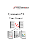 Synkronizer 9.5 User Manual
