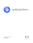 AcaStat User Manual