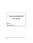 P6L40-A4(X) MAINBOARD User`s Manual