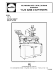 repair parts catalog for sunnen® valve guide & seat machine