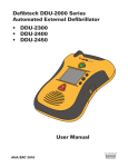 User Manual Defibtech DDU-2000 Series