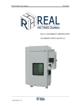 REAL CHAMBERS CORPORATION CHAMBER USER`S MANUAL