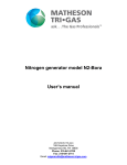 Nitrogen generator model N2-Bora User`s manual
