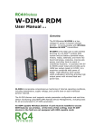 W-DIM4 RDM - RC4 Wireless