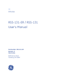 RSS-131 User Manual - GE Measurement & Control