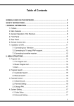 Table of Contents