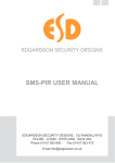 esd-sms-pir manual - Edgarsson Security Designs