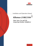 Kilomux-2100/2104 - RAD Data Communications